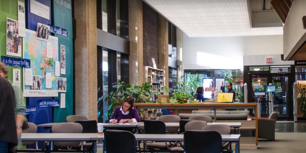 Photo of OISE Library, University of Toronto