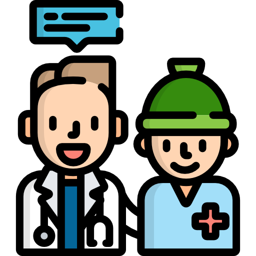 doctor and nurse icons