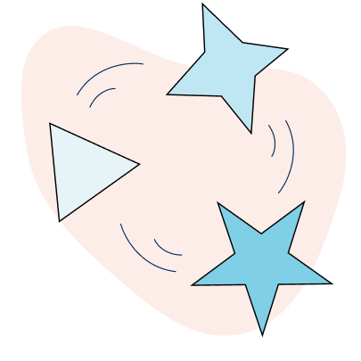 transition of triangle to star