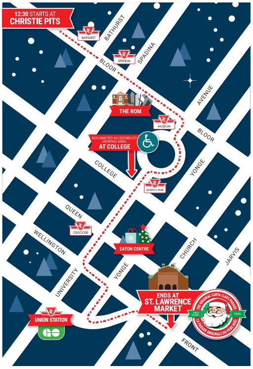 Route map available at https://thesantaclausparade.com/