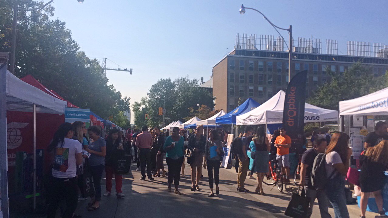 A picture of the St. George Street Fair