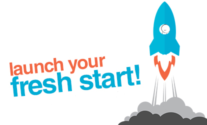 The Fresh Start conference logo. Caption: A fresh start to 2019.