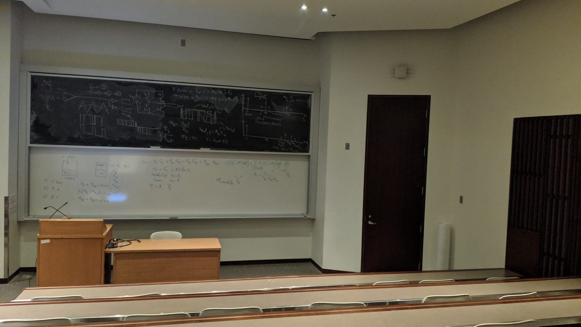 Empty lecture room