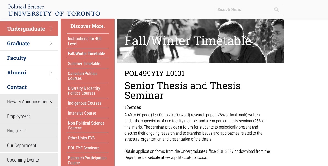 undergraduate thesis website