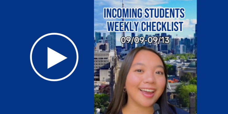 Incoming Students Weekly Checklist Sept. 9-13