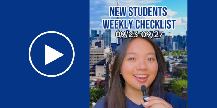 New Students Weekly Checklist Sept. 23-27